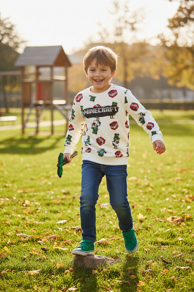 Abrigo Sweater Minecraft Chicken Jockey