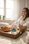 Taza Transparente Stitch Aloha