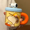 Taza Snoopy Con tapa de silicona