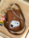 Porta Carnet Wallet Snoopy con llavero