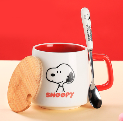 Tazas con Cuchara Colores Snoopy