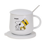 Set Taza con tapa, cucharita y calentador Snoopy