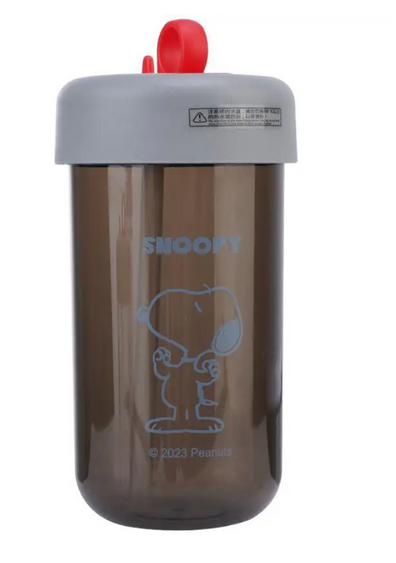Vaso con tapa y carrizo  Snoopy