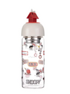 Botella de vidrio con infusor de te Snoopy