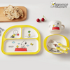 Set de platos Snoopy   para niños, juego de vajilla de fibra de bambú material reciclado