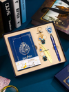 Set de regalo  Harry Potter Libreta, Pin, Boligrafo, Llavero y Marca Libro Ravenclaw