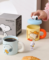 Taza Snoopy Con tapa de silicona