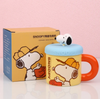 Taza Snoopy Con tapa de silicona