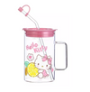 Sanrio Jarra Hello Kitty de vidrio con carrizo