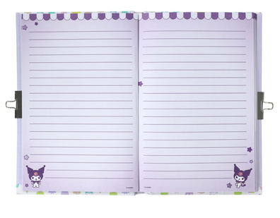 Libreta Kuromi con candado y llave