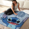 Lilo & Stitch Manta de Tacto de Seda   con Reverso de Sherpa, 46 x 60 Pulgadas