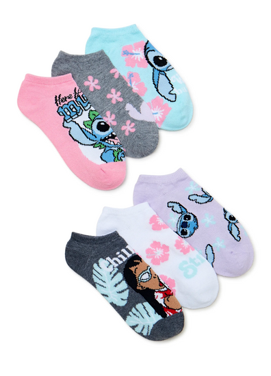 Medias Stitch 6 Pack  Niños