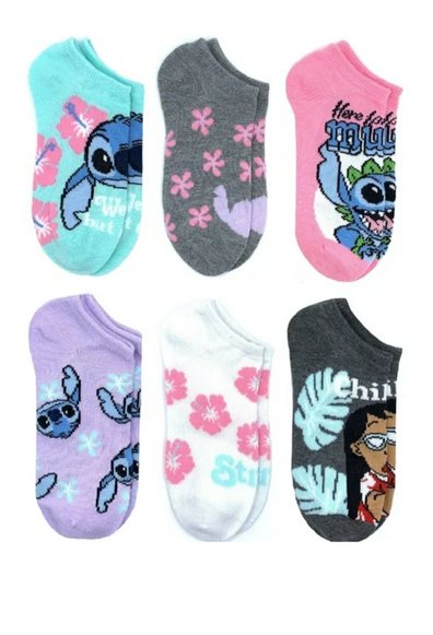 Medias Stitch 6 Pack  Niños