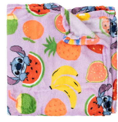 Manta o Cobija Stitch y Frutas