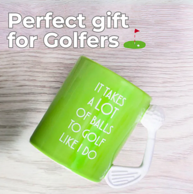 Taza Golf It Takes a Lot of Balls to Golf Like I Do