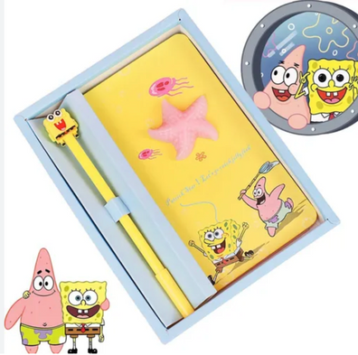 Libreta con bolígrafo Bob esponja