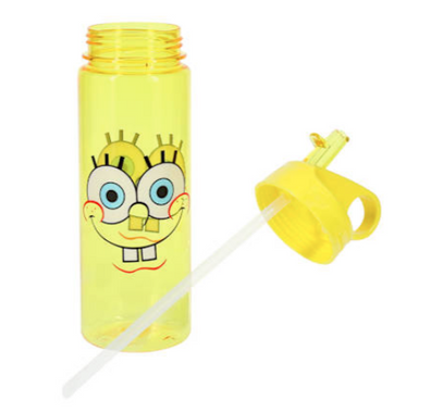 Botella, Termo Bob Esponja con carrizo