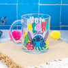 Taza Transparente Stitch Aloha