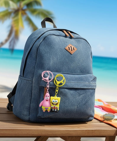 Llavero para parejas con iman Bob Esponja y Patricio