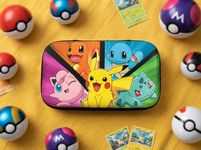 Cartuchera Pokemon personajes Azul Kanto