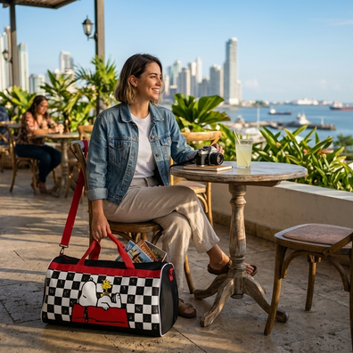Maleta para viajar snoopy
