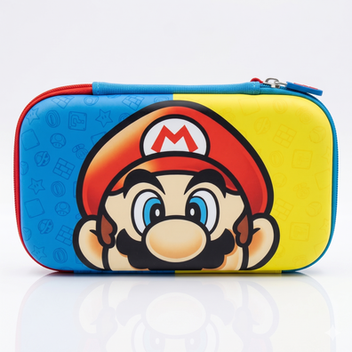 Cartuchera Súper Mario Celeste Amarilla