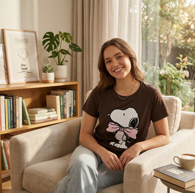 Franela, Sueter, Tshirt Snoopy Marron
