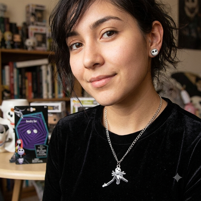 Collar y Aretes Jack Skeleton Nightmare Before Christmas