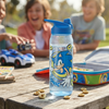 Botella sonic transparente summer azul
