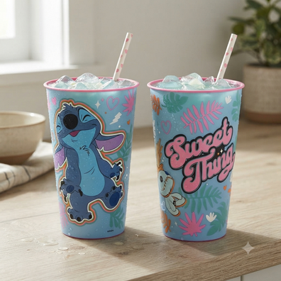 Vaso de plastico Stitch