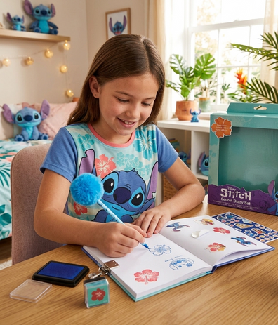 Set con Diario Secreto Stitch con llave