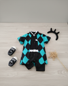 Conjunto Body de Bebe Tanjiro Kimetsu Demon Slayer