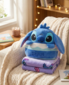 Cojin con manta Stitch