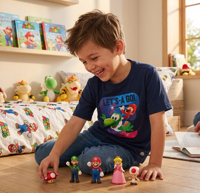 Tshirt, Franela, Sueter Super Mario Galaxy para niño