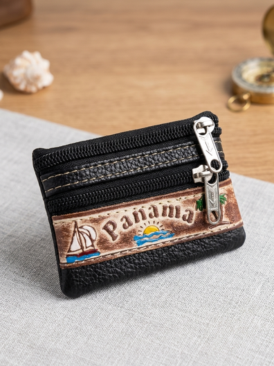 Monedero panama Cuero