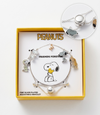 Pulsera Brazalete Snoopy de plata ajustable