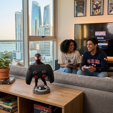 Soporte de control o telefonp spider man. Miles Morales