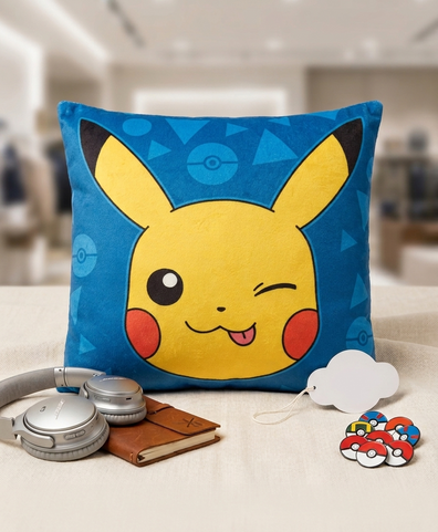 Almohada, Cojin Pokémon Pikachu Cuadrada