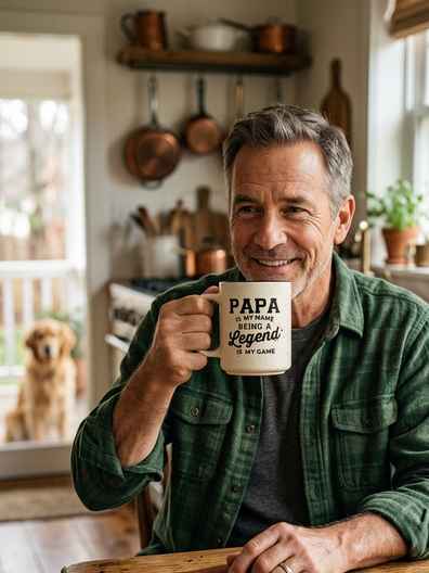 Taza Papa Is my Name Being a Legend is My Game