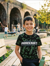 Sueter, Tshirt, Franela Minecraft Negro y verde
