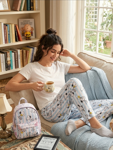 Mono Jogger Snoopy Celeste