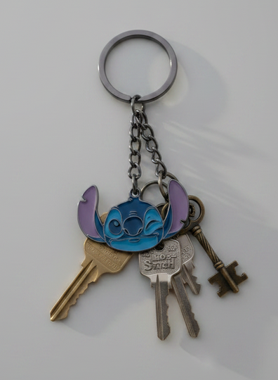 Llavero de metal Stitch Cara