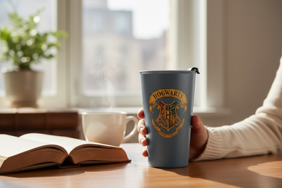 Vaso alto para cafe de ceramica Hogwarts Harry Potter
