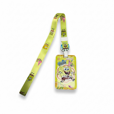 Porta Carnet Retractil Bob Esponja