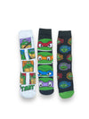 Set medias Tortugas Ninja 3 Pares