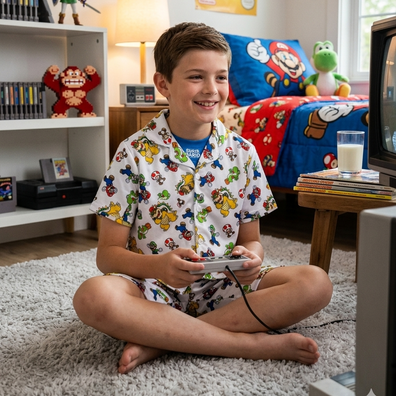 Pijama para niños Super Mario Bros