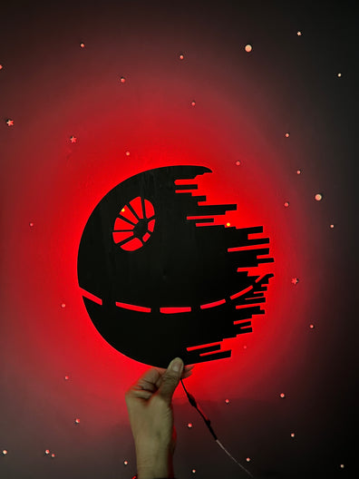 Lampara de pared Star Wars Estrella de la muerte