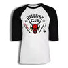 Franela Tshirt Mangas negras Hellfire Club Stranger Things
