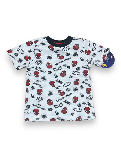 Franela, Tshirt, Sueter Spiderman Blanca para niños