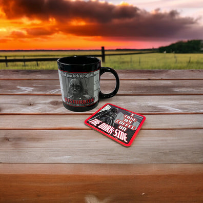 Set taza y coaster,  posavaso Darth Vader Star Wars